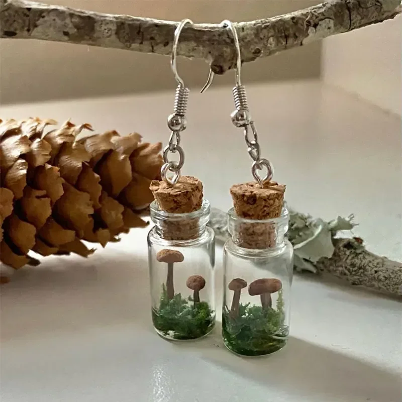 Real Mushroom Earrings Jar/Bot – Preserved Moss Sheet Bewertung und Preis