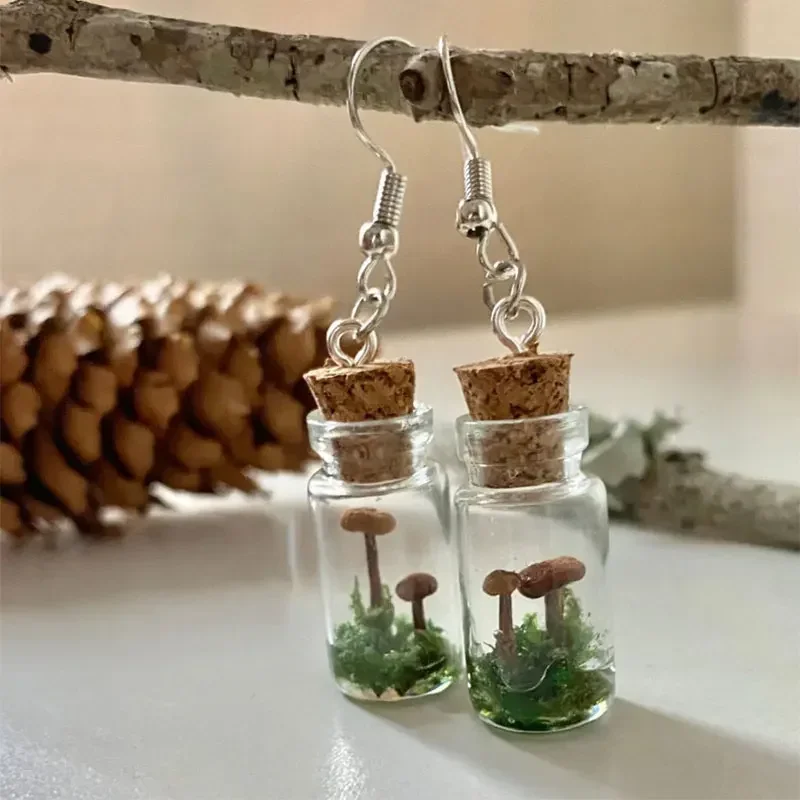 Real Mushroom Earrings Jar/Bot – Preserved Moss Sheet Bewertung und Preis