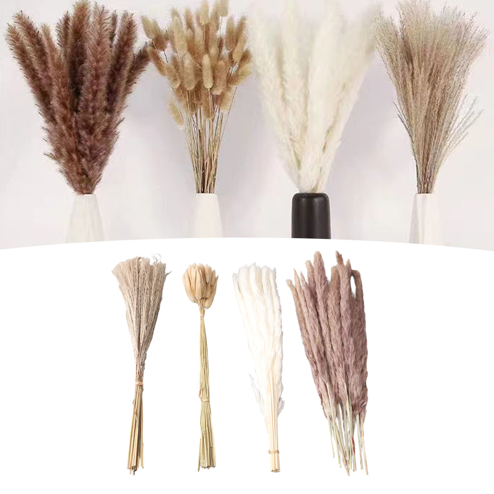 Natural Dried Pampas Grass Flu – Baby Breath Dried Bewertung und Preis