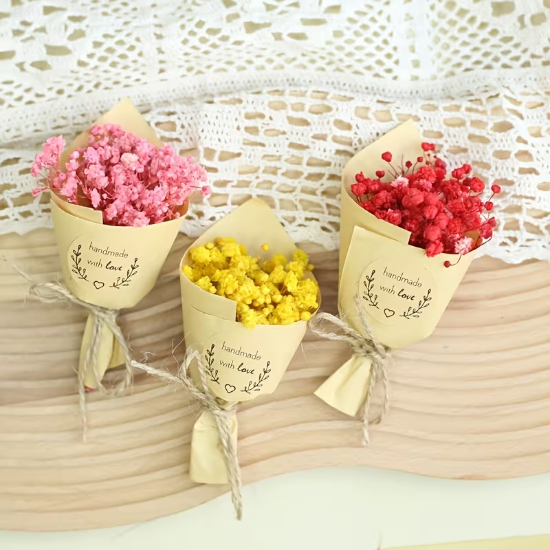 1-piece mini dried flower bouq – Baby Breath Dried Bewertung und Preis